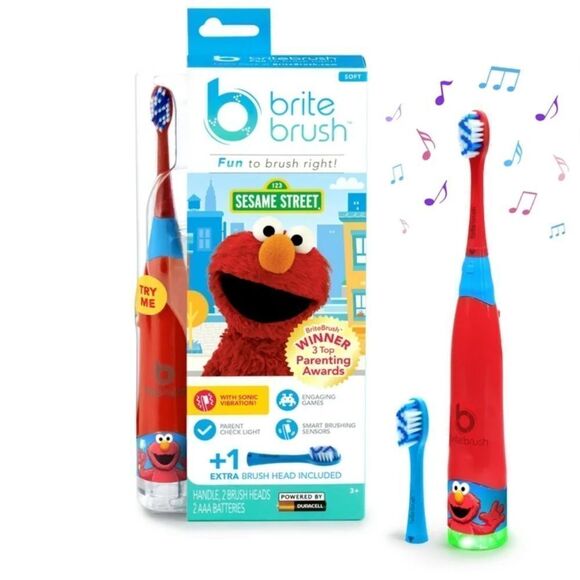 BriteBrush Kids electric Toothbrush with Elmo | NWT - Picture 1 of 6